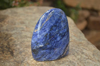 Polished Sodalite Standing Free Forms x 4 From Kunene River, Namibia - Toprock Gemstones and Minerals 