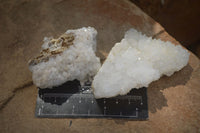 Natural Drusy Quartz Coated Calcite Pseudomorph Specimens x 12 From Lesotho - Toprock Gemstones and Minerals 