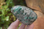 Polished Rare Emerald Mica In Matrix Standing Free Forms x 3 From Mutoko, Zimbabwe - Toprock Gemstones and Minerals 