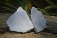 Natural Crystalline Blue Lace Agate Plates x 6 From Namibia - Toprock Gemstones and Minerals 