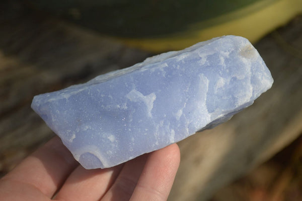 Natural Crystalline Blue Lace Agate Plates x 6 From Namibia - Toprock Gemstones and Minerals 