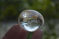 Polished Clear Quartz Palm Stones x 40 From Madagascar - Toprock Gemstones and Minerals 