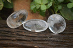 Polished Clear Quartz Palm Stones x 40 From Madagascar - Toprock Gemstones and Minerals 