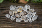 Polished Clear Quartz Palm Stones x 40 From Madagascar - Toprock Gemstones and Minerals 