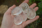Polished Clear Quartz Palm Stones x 40 From Madagascar - Toprock Gemstones and Minerals 