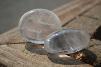 Polished Clear Quartz Palm Stones x 40 From Madagascar - Toprock Gemstones and Minerals 