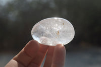 Polished Clear Quartz Palm Stones x 40 From Madagascar - Toprock Gemstones and Minerals 