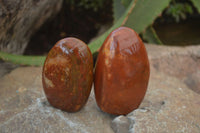 Polished Red Jasper Standing Free Forms x 6 From Madagascar - Toprock Gemstones and Minerals 
