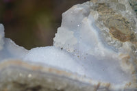 Natural Blue Lace Agate Specimens x 2 From Nsanje, Malawi - Toprock Gemstones and Minerals 