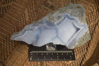 Natural Blue Lace Agate Specimens x 2 From Nsanje, Malawi - Toprock Gemstones and Minerals 