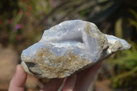 Natural Blue Lace Agate Specimens x 2 From Nsanje, Malawi - Toprock Gemstones and Minerals 