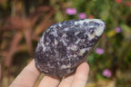 Polished Lepidolite Standing Free Forms x 3 From Zimbabwe - Toprock Gemstones and Minerals 