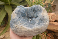 Natural Celestite Geode Specimen x 1 From Sakoany, Madagascar - Toprock Gemstones and Minerals 
