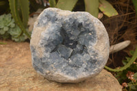 Natural Celestite Geode Specimen x 1 From Sakoany, Madagascar - Toprock Gemstones and Minerals 