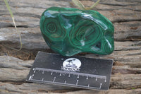 Polished Flower Banded Malachite Free Forms x 6 From Congo - Toprock Gemstones and Minerals 