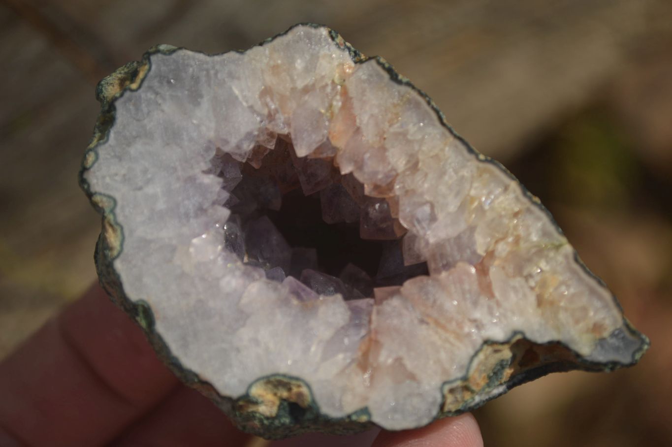 Natural Zululand Amethyst Agate Geodes x 6 from Jozini, South Africa - Toprock Gemstones and Minerals 