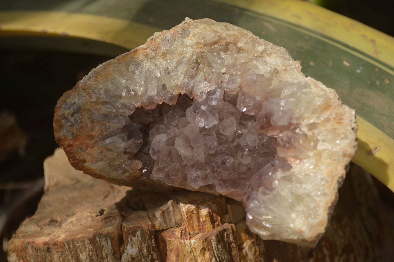 Natural Zululand Amethyst Agate Geodes x 6 from Jozini, South Africa - Toprock Gemstones and Minerals 