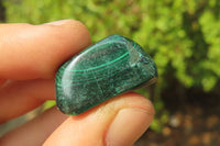Polished Flower Banded Malachite Free Forms x 35 From Congo - Toprock Gemstones and Minerals 