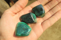 Polished Flower Banded Malachite Free Forms x 35 From Congo - Toprock Gemstones and Minerals 