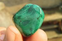 Polished Flower Banded Malachite Free Forms x 35 From Congo - Toprock Gemstones and Minerals 
