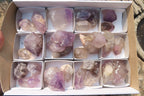 Natural Smokey Amethyst Window Quartz Points x 26 From Madagascar - Toprock Gemstones and Minerals 