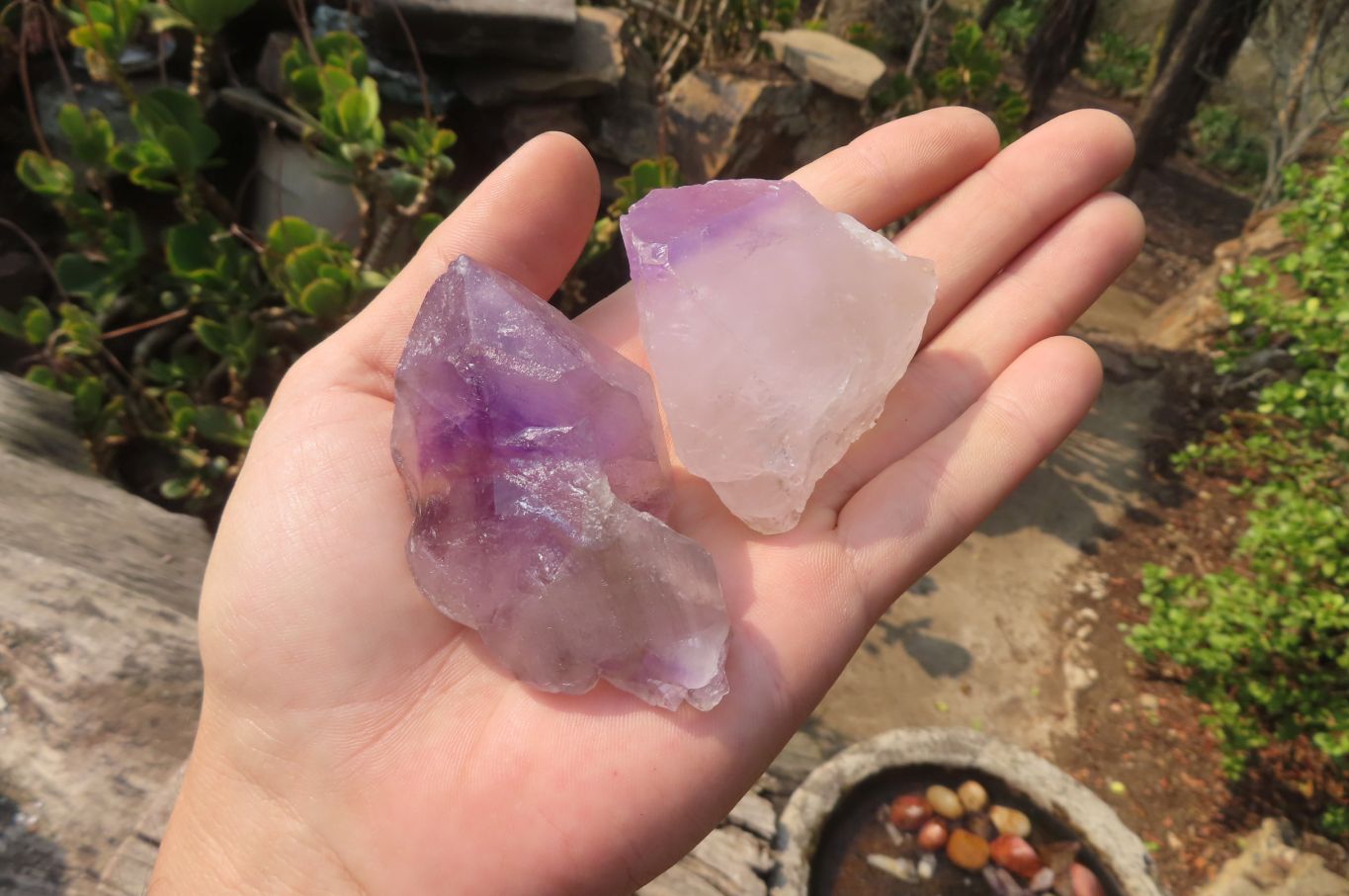 Natural Smokey Amethyst Window Quartz Points x 26 From Madagascar - Toprock Gemstones and Minerals 