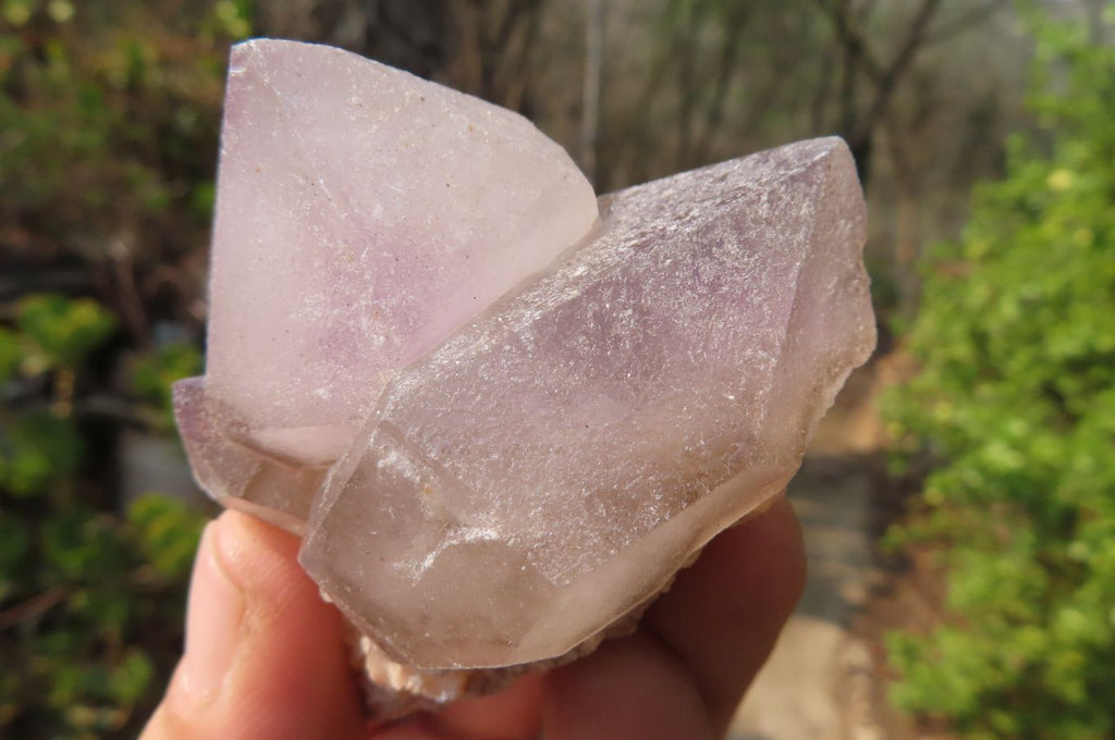 Natural Smokey Amethyst Window Quartz Points x 26 From Madagascar - Toprock Gemstones and Minerals 