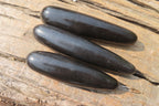 Polished Black Basalt Massage Wands x 12 From Madagascar - Toprock Gemstones and Minerals 