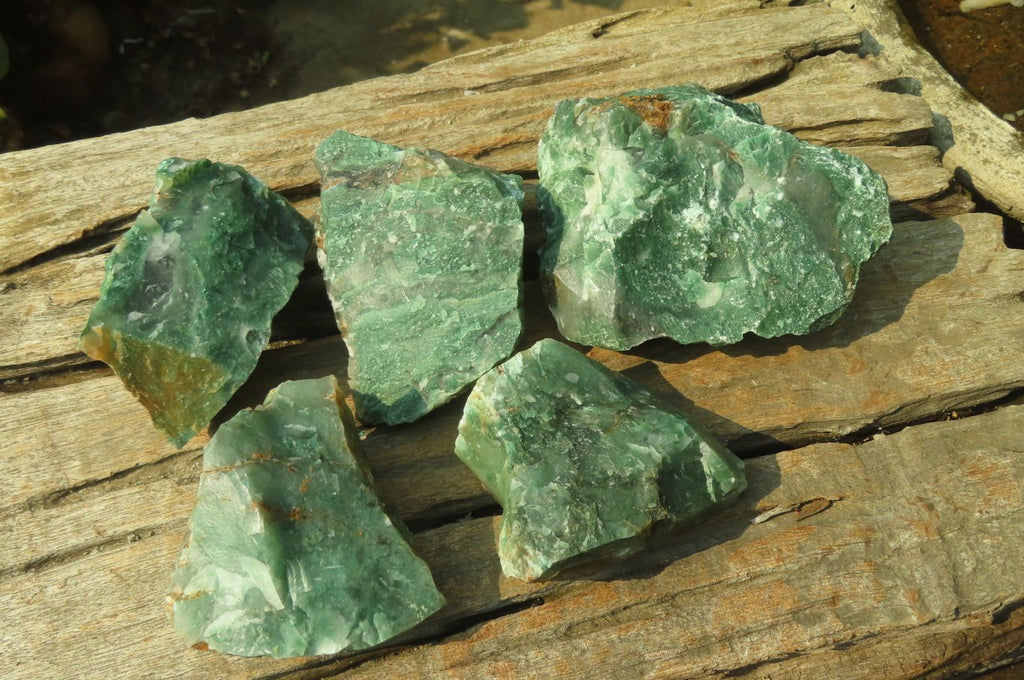 Natural Jade Cobbed Specimens x 12 From Swaziland - Toprock Gemstones and Minerals 