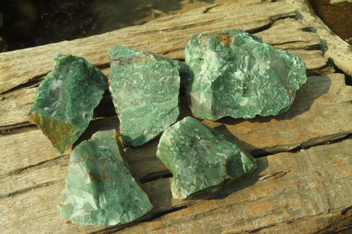 Natural Jade Cobbed Specimens x 12 From Swaziland - Toprock Gemstones and Minerals 