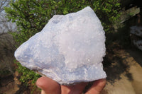 Natural Crystalline Blue Lace Agate Plates x 2 From Namibia - Toprock Gemstones and Minerals 