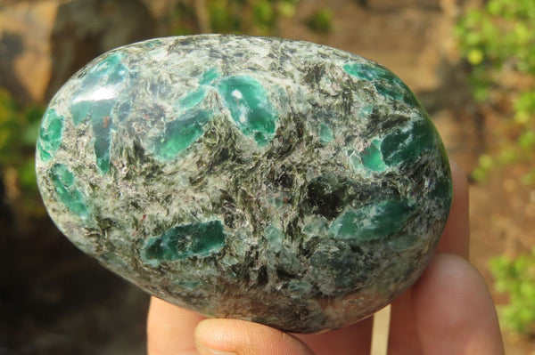 Polished Rare Emerald Mica In Matrix Free Forms x 6 From Mutoko, Zimbabwe - Toprock Gemstones and Minerals 