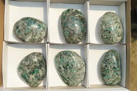 Polished Rare Emerald Mica In Matrix Free Forms x 6 From Mutoko, Zimbabwe - Toprock Gemstones and Minerals 