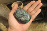 Polished Rare Emerald Mica In Matrix Free Forms x 6 From Mutoko, Zimbabwe - Toprock Gemstones and Minerals 