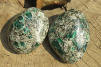 Polished Rare Emerald Mica In Matrix Free Forms x 6 From Mutoko, Zimbabwe - Toprock Gemstones and Minerals 
