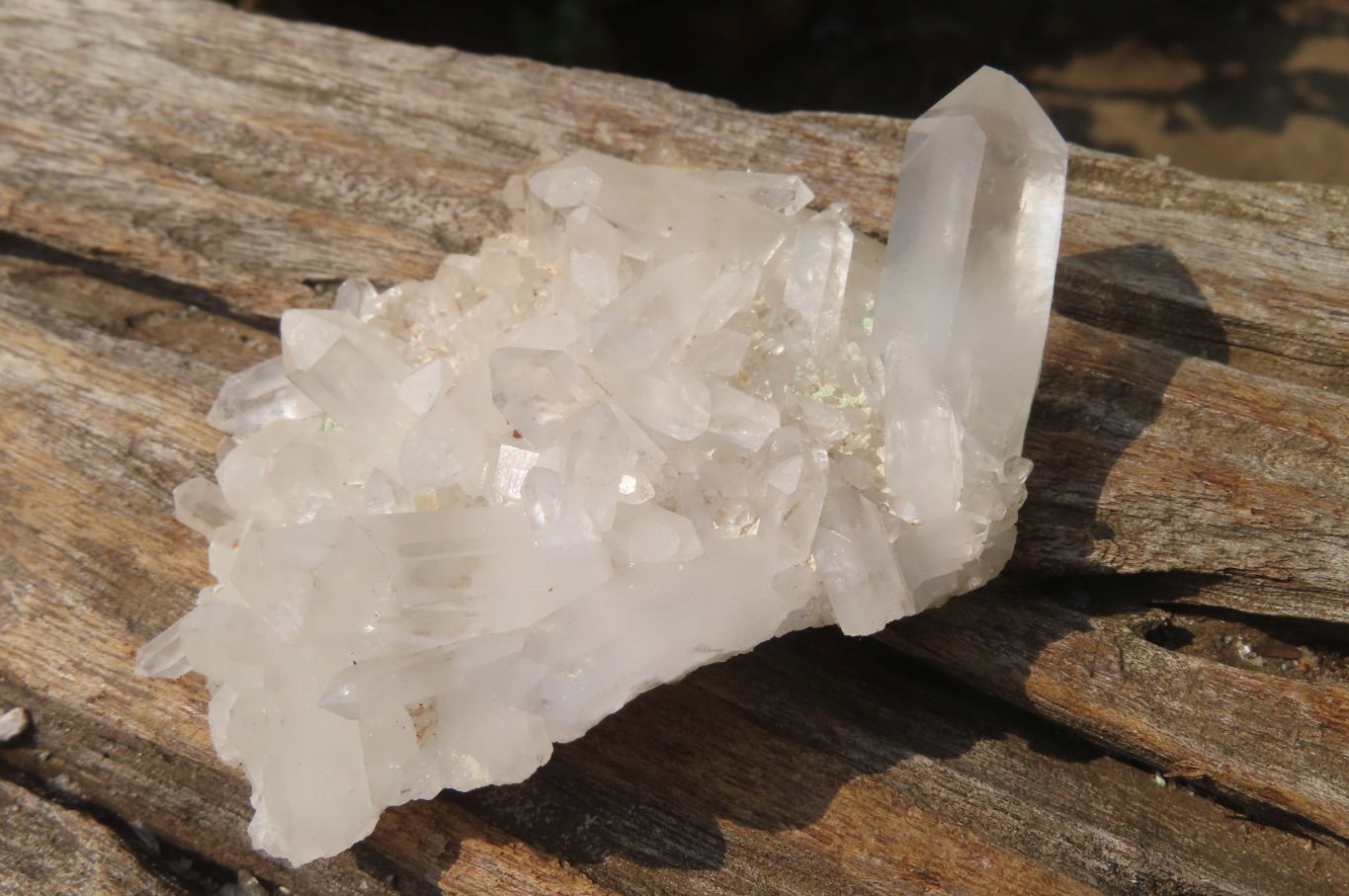 Natural Clear Quartz Crystal Clusters x 12 From Madagascar - Toprock Gemstones and Minerals 