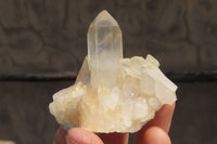 Natural Clear Quartz Crystal Clusters x 12 From Madagascar - Toprock Gemstones and Minerals 