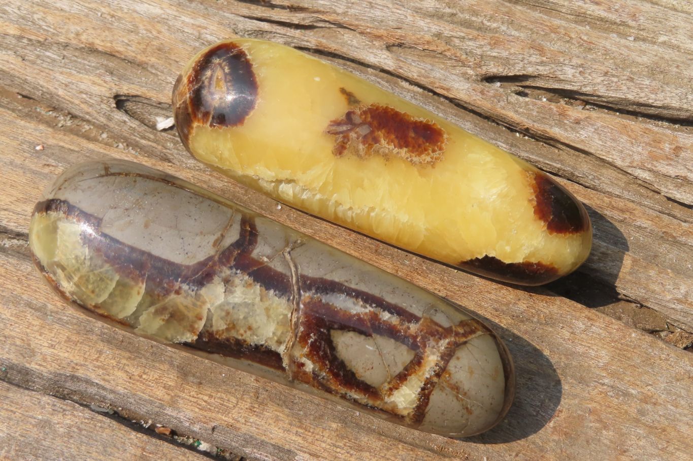 Polished Septerye Massage Wands x 6 From Madagascar - Toprock Gemstones and Minerals 