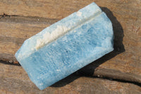 Natural Blue Aquamarine Cobbed Specimens x 7 From Angola