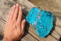 Natural Silica Chrysocolla Specimens x 2 From Kulukuluku, Congo - Toprock Gemstones and Minerals 