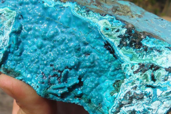 Natural Silica Chrysocolla Specimens x 2 From Kulukuluku, Congo - Toprock Gemstones and Minerals 