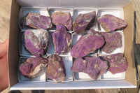 Natural Metallic Purpurite Cobbed Specimens x 12 From Erongo, Namibia - Toprock Gemstones and Minerals 