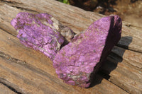 Natural Metallic Purpurite Cobbed Specimens x 12 From Erongo, Namibia - Toprock Gemstones and Minerals 