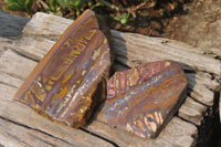 Polished On One Side Nguni Jasper Specimens x 2 From Prieska, South Africa - Toprock Gemstones and Minerals 