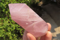 Polished Double Terminated Rose Quartz Points x 6 From Madagascar - Toprock Gemstones and Minerals 