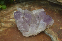 Natural Jacaranda Amethyst Quartz Clusters x 2 from Mumbwa, Zambia - Toprock Gemstones and Minerals 