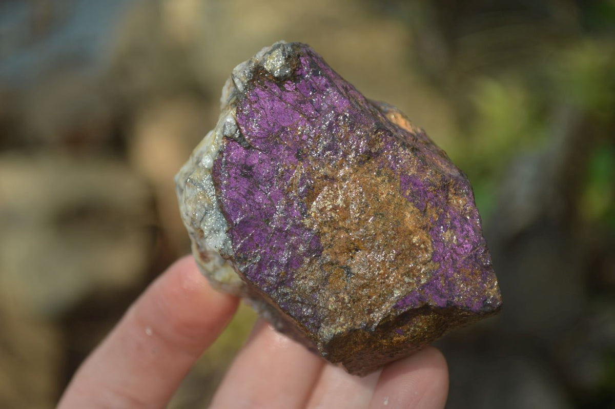 Natural Metallic Purpurite Cobbed Specimens x 12 From Erongo, Namibia - Toprock Gemstones and Minerals 