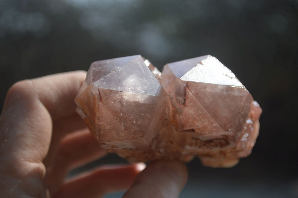 Natural Red Hematoid Quartz Crystal Specimens x 3 From Zimbabwe - Toprock Gemstones and Minerals 