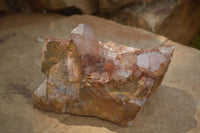 Natural Red Hematoid Quartz Crystal Specimens x 3 From Zimbabwe - Toprock Gemstones and Minerals 