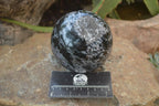 Polished Gabbro / Merlinite Sphere x 1 From Madagascar - Toprock Gemstones and Minerals 